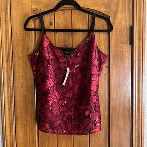 White House, Black market sequined top